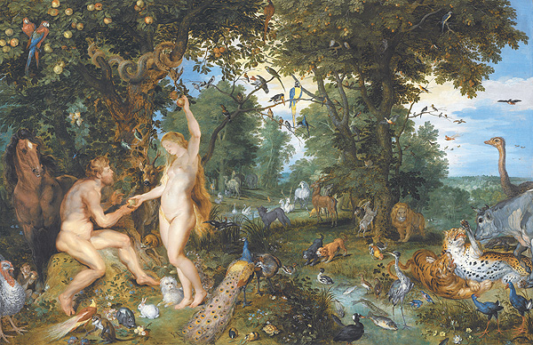 名畫檔案】訂購單－ 在天堂的亞當和夏娃Adam and Eve in Paradise